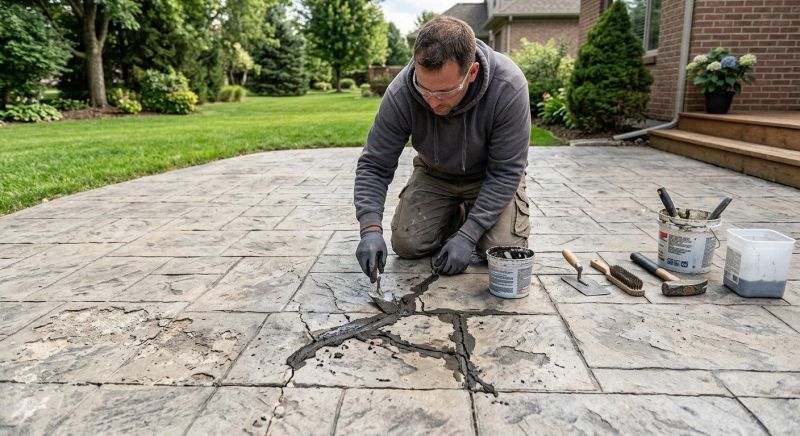 Decorative Concrete Repair in Canton, GA
