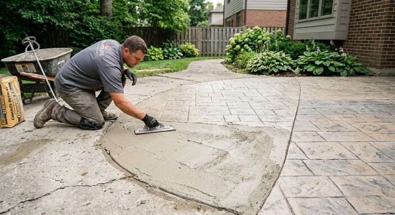 Stamped Concrete Construction in Frisco, TX